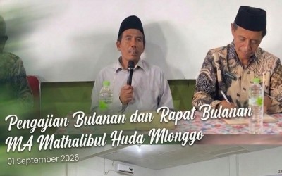 Pengajian Rutin Bulanan MA Mathalibul Huda Mlonggo