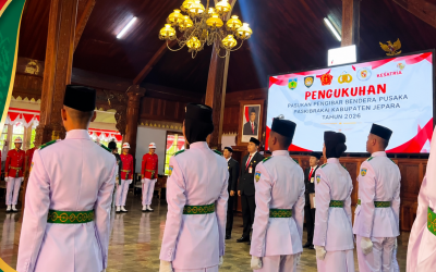 Selamat atas dikukuhkannya Syafana Maulida (XI-6) sebagai bagian dari Pasukan Pengibar Bendera Pusaka (Paskibraka) Kabupaten Jepara tahun 2026
